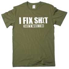 Mens Funny DIY Garage Shirt Fix It Comfort Tee Mechanic Gift Idea