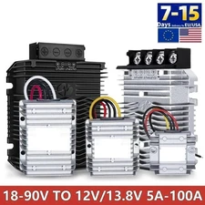 DC DC Converter 24V 36V 48V 60V 72V To 12V/13.8V  Step Down  Voltage Reducer