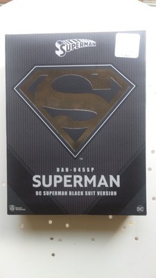 DC Comics Dynamic 8ction Heroes DAH-45SP Superman Black Suit! Beast Kingdom Neu im Karton