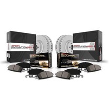 Power Stop CRK6491 Front and Rear Z17 Evolution Geomet Coated Brake Kit For H...