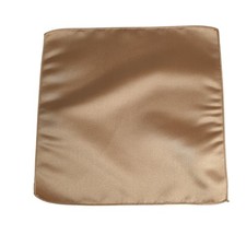 Gold Silk Pocket Square Formal Suit Accessory Weddings Prom Men New Gift