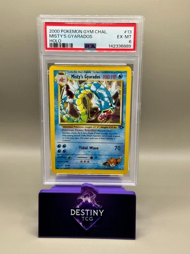 Misty’s Gyarados 13/132 Gym Challenge PSA 6 EX-MT Pokémon Card WOTC Vintage