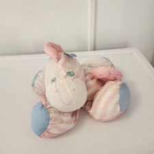 Puffalump Pink Stripe Zebra Pony Plush Fisher Price Vintage 1991