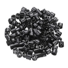 Clothes Hanger Marker S Size Tag Fit 3mm Rod Black, Pack of 150