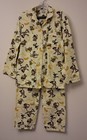 PAPA BEAR LOUNGE ABOUTS sz S Monkey GO  BANANAS 2 Piece Pajama Set Chest Pocket  — photo 1