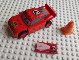 Lego 8200 Cars 2 Lightning McQueen - No instructions, missing 1 piece