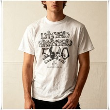 Lynyrd Skynyrd 50th Anniversary Unisex White T-Shirt, Size S-5XL