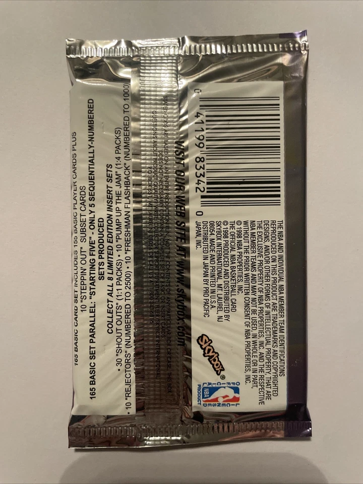 1998-99 Skybox NBA Basketball Hoops Series 1  Factory Sealed Pack - Bild 2 von 2