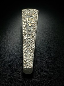 1960s Israel Brass Mezuzah In A Yemenite Style