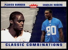 2003 Fleer Tradition Plaxico Burress 2 CC Classic Combinations Blue /1500