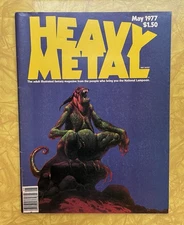 Heavy Metal Magazine #2 May 1977 Moebius with Subscription Cards Attached