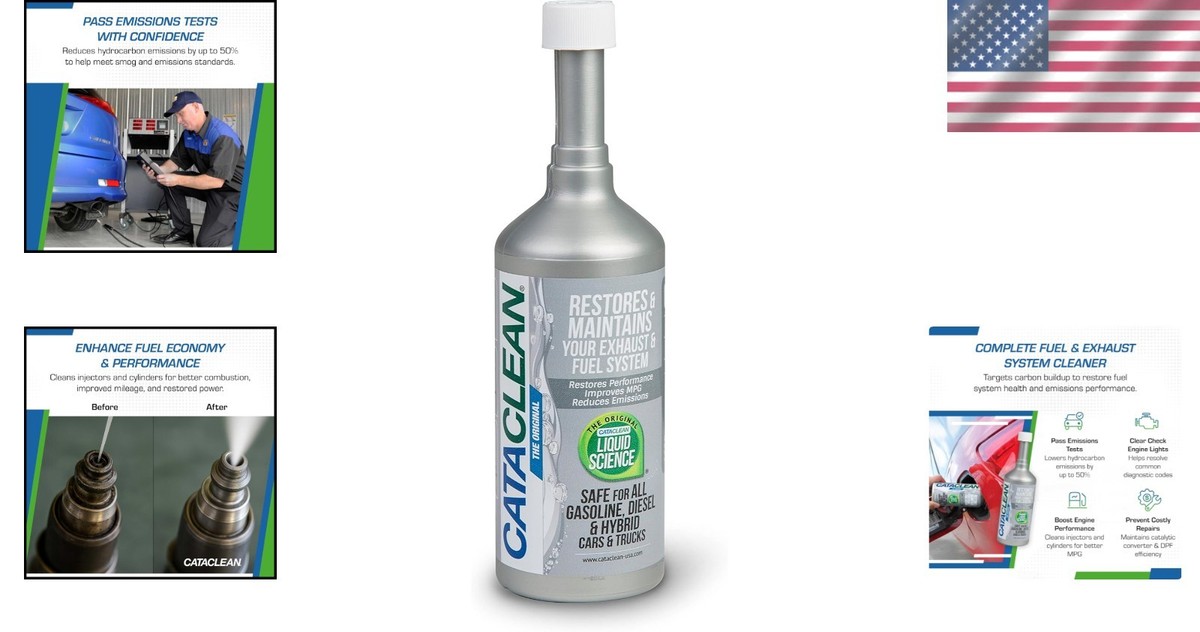 Alcohol-Based 16oz Fuel and Exhaust System Cleaner - Safe and