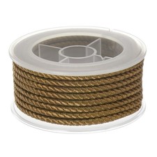 Nylon Thread Twine Beading Cord 3mm Braided String 4M/13 Feet, Dark Khaki