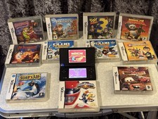 Black Nintendo DS Bundle 11 Games (No Charger) Tested All Fully Functional.