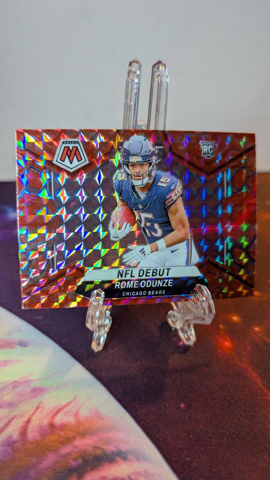 2024 Mosaic Rome Odunze NFL Debut Red Camo Prizm Rookie RC #281 Bears🔥