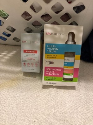Spascriptions Multi-Vitamin Serum & Firming Anti-Wrinkle Neck Cream Set, 1.7 oz