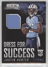 2013 Panini Rookies & Stars Dress for Success Materials Justin Hunter #15 1k5