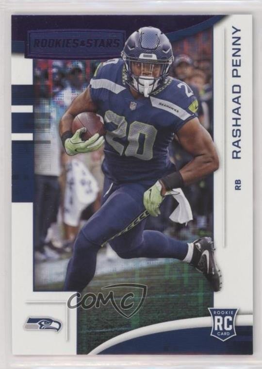 2018 Panini Rookies & Stars Rookies Purple Rashaad Penny #110 RC 0b3
