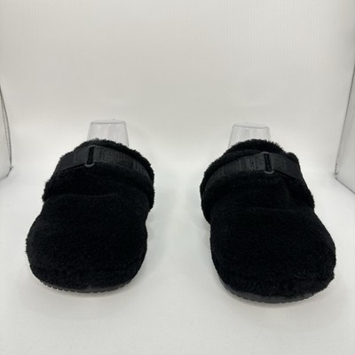 UGG 1118150 Men 12 Soft Fluff It Pop Slides Slip On Casual Slippers Black NEW UGG-Fluff It Slipper Men Size 9 Black Slip On Shoe Mule  main image 4