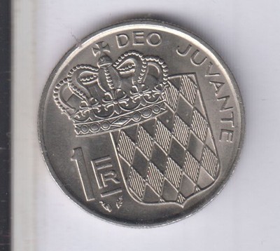MONACO 1 Franc 1976 near BU grade (mnc217)