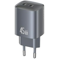 Usams CC305 T66 45W Gan NetzladegeräT, 2X USB-C, Tarnish