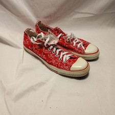 Converse Product Red Low Top Sneakers All Star Vintage Birds White 103489 Men 11