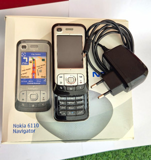 Nokia 6110 Navigator Slider móvil negro/plateado 512 MB cámara Bluetooth embalaje original