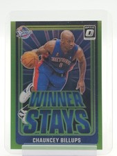 CHAUNCEY BILLUPS 2024-25 DONRUSS OPTIC WINNER STAYS LIME GREEN /199 #18 Q6846