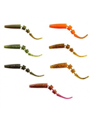 Crazy Fish Polaris 3'' Gummiköder Finesse Wurm Barsch Zander Hecht (8 Stk.)