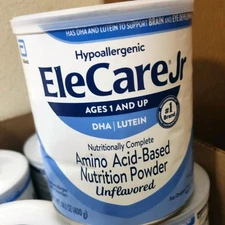 12 Cans EleCare Jr Unflavored Junior Formula 14.1 oz Exp Aug 2026 FAST FREE SHIP