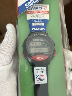 Rare NOS Casio Soccer Timer SWC-10 World Cup USA 1994 Men's