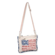 Guy Harvey American Flag Hibiscus Crossbody Bag