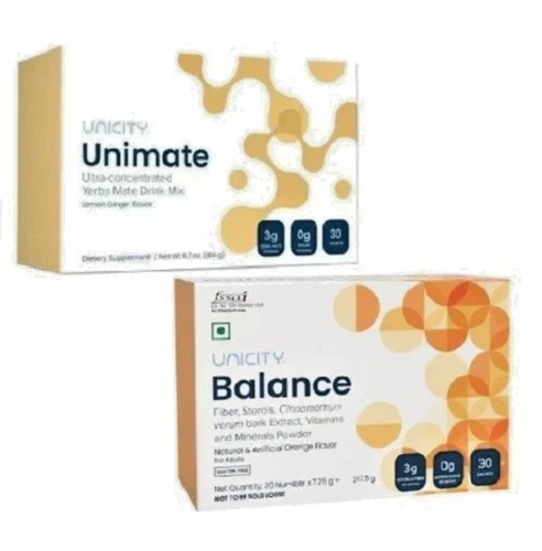 Unicity Feel Great - Balancex 30 & Unimate Lemon Ginger 30 sachets