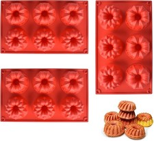 3er Mini-Savarin-Formen Silikon-Kuglof-Form Silikon-Mini-Kuchenform Kuchenform