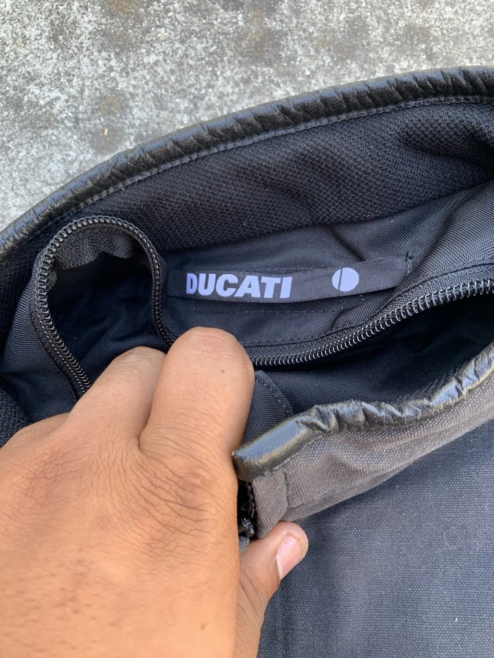 Rare Dainese Ducati Meccanica canvas Motorcycle Jacket - Image 2 of 4