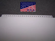 # 1-25 numbered index tab dividers Clear laminated tabs  20 sets