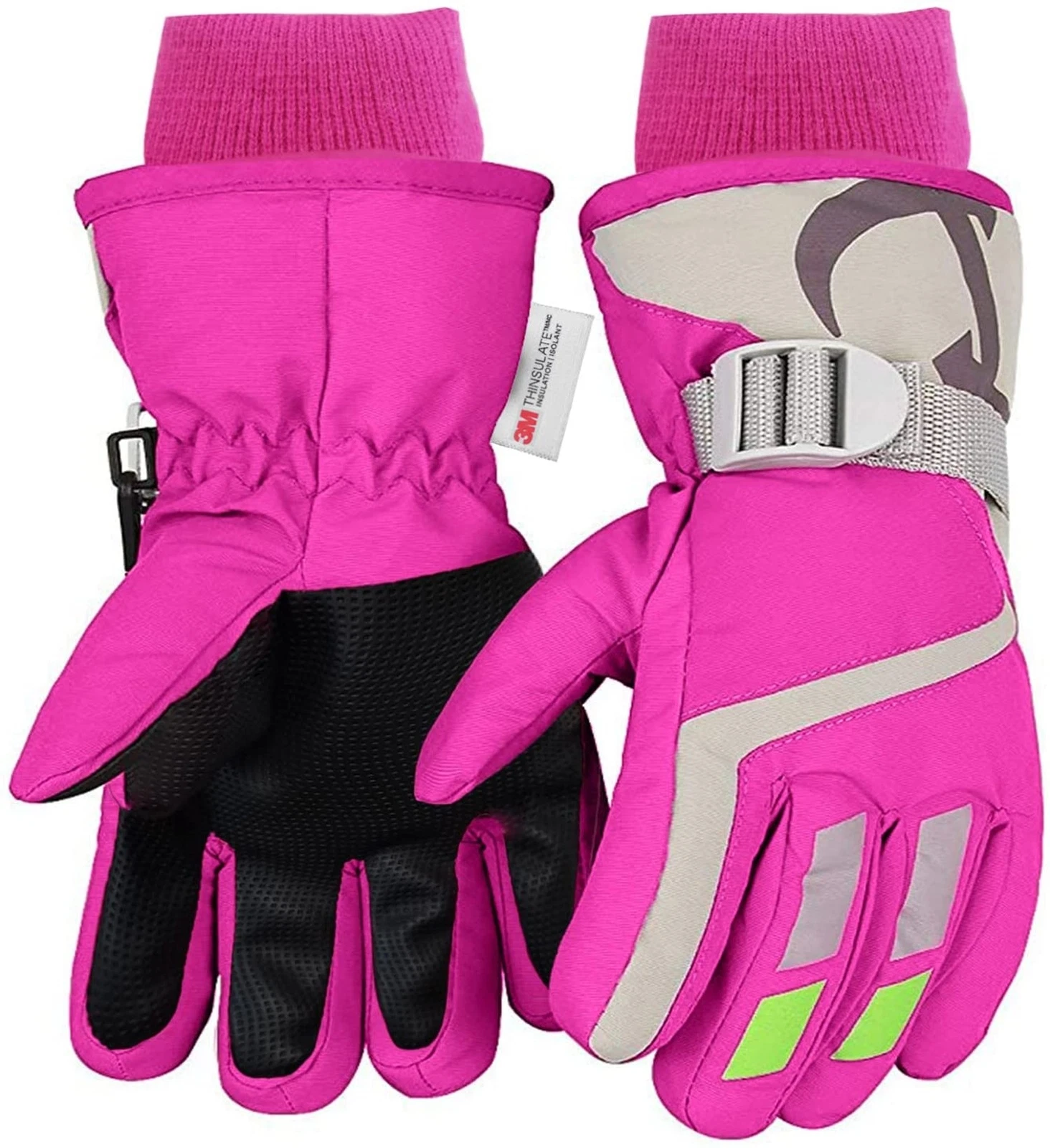 7-mi Snow Gloves for Kids, Winter Warm Water-Resistant Gloves for Skiing Snow...