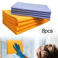 8X Multi-Purpose Absorbent Cleaning Kitchen Car Cleaning Chamois Towel Cloth