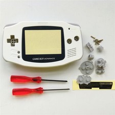 GBA Nintendo Game Boy Advance Replacement Housing Shell GLASS Screen Lens White