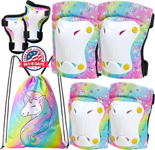 Rodilleras para niños de unicornio Kit Para Patinaje,Patineta, Ciclismo,Patinaje