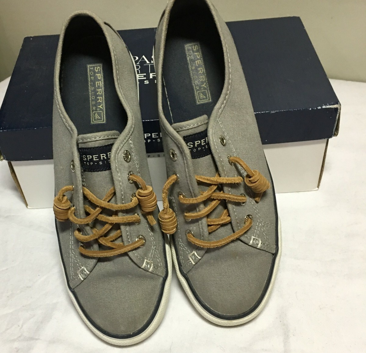 Women's Sperry Top Sider Casual Seacoast Charcoal Shoes Size 7M