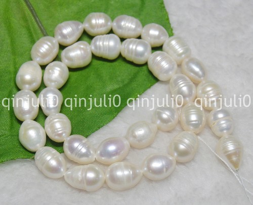 Wholesale 11-12mm HUGE White South Sea Baroque Real Pearl Loose Beads JL301 - Picture 3 of 10
