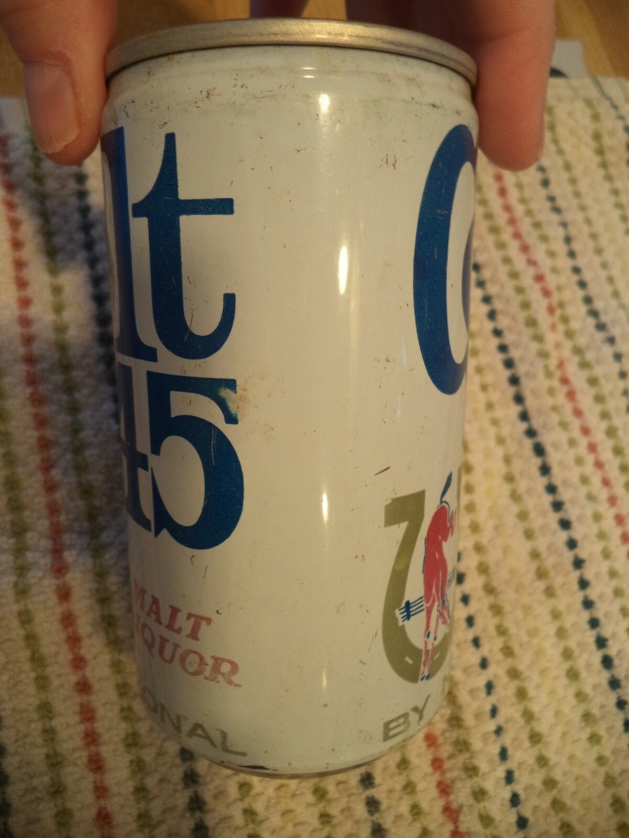 COLT 45 MALT LIQUOR 12 OZ ALUMINUM BEER CAN BY NATIONAL BALTIMORE