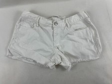 Old Navy The Diva Shorts Women's Size 6 White Denim Cut Off Frayed Hem Pockets