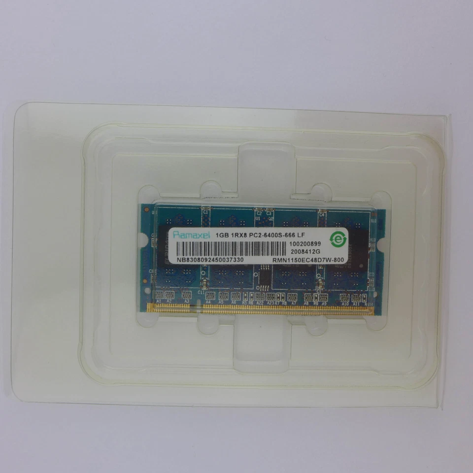 1 GB DDR2 SDRAM PC2-6400 (DDR2-800) RMN1150EC48D7W-800 Ram Memoria Ramaxel - Immagine 3 di 3