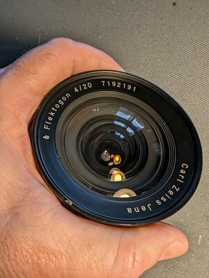 Carl Zeiss FLEKTOGON 20mm f/4 EXA mount vintage super wide lens