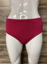 Tropical Escape Paisley Vivacious Pink High Waist Bikini Bottom NWT