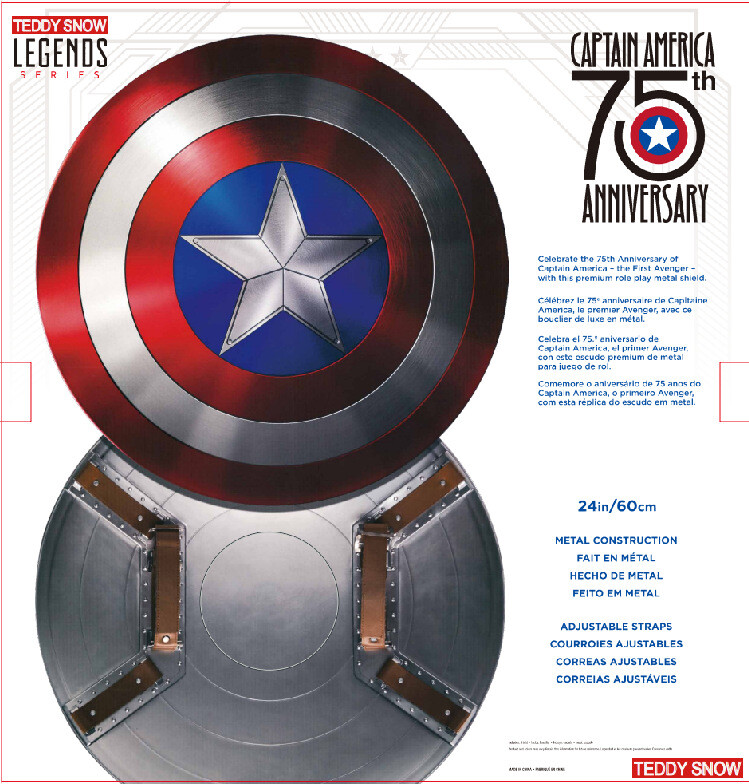 Marvel Legends Captain America 75th Anniversary 1:1 Metal