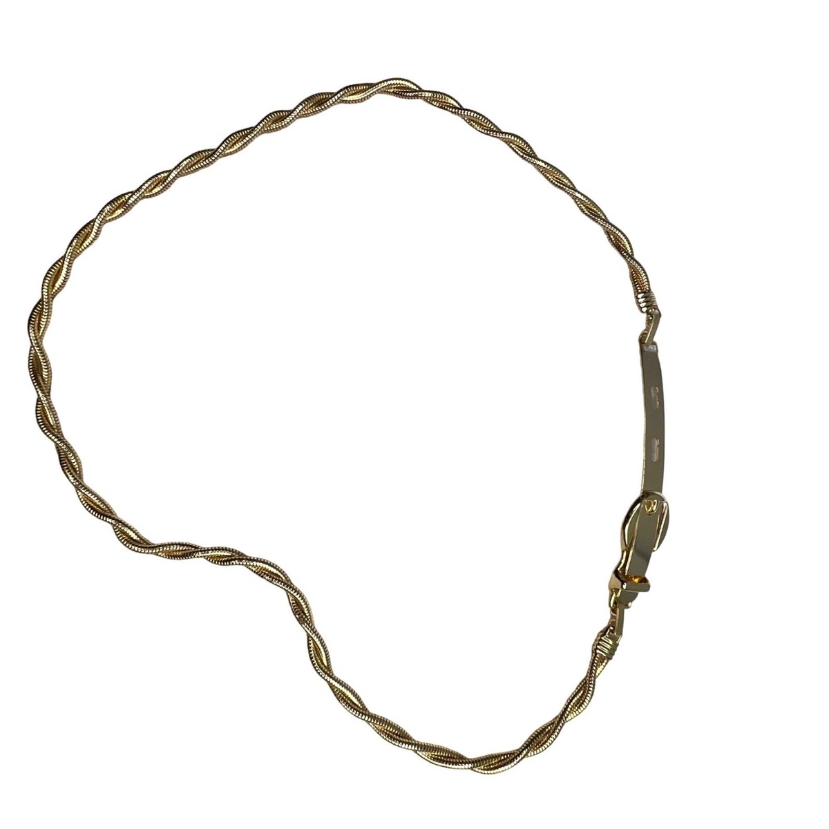 VINTAGE Gold Skinny Rope Belt Gold Rope Belt main image 4