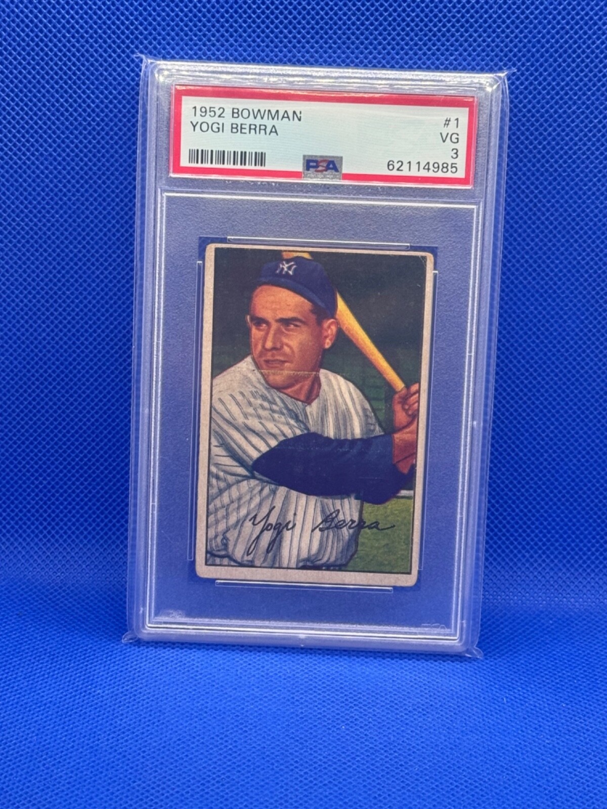 1952 Bowman Baseball Yogi Berra #1 PSA 3 NEW YORK YANKEES VG